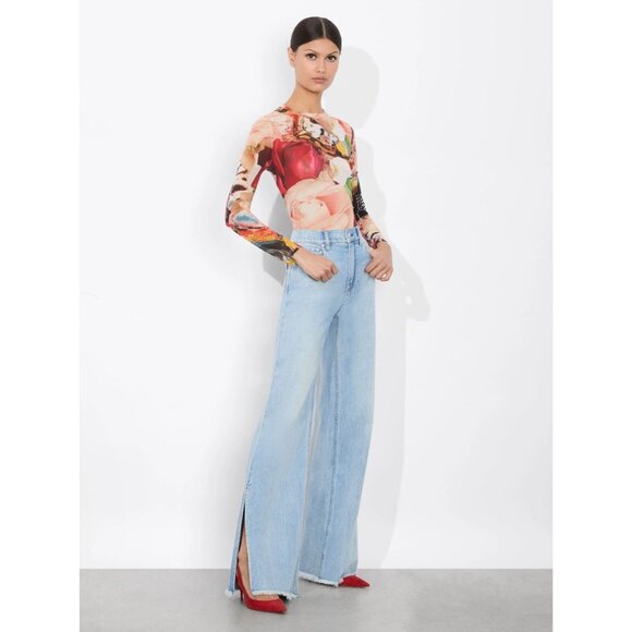 Alice + Olivia Kelly Dabbah Delaina Top Small NWT $295 - Picture 5 of 10